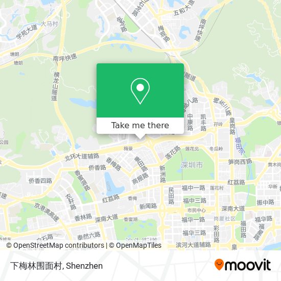 下梅林围面村 map
