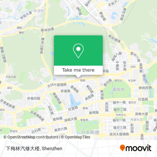 下梅林汽修大楼 map