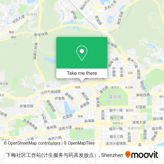 下梅社区工作站 map