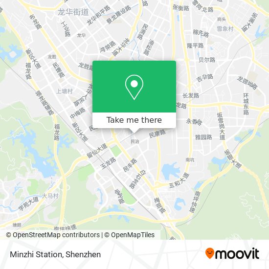 Minzhi Station map