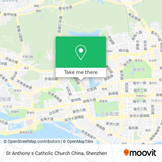 St Anthony s Catholic Church China map