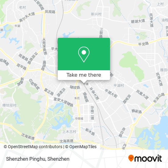 Shenzhen Pinghu map
