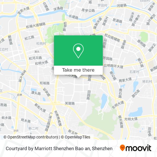 Courtyard by Marriott Shenzhen Bao an map