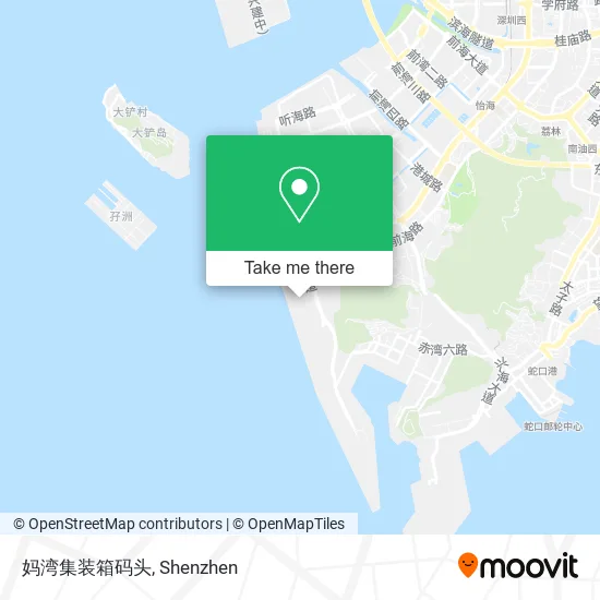 妈湾集装箱码头 map