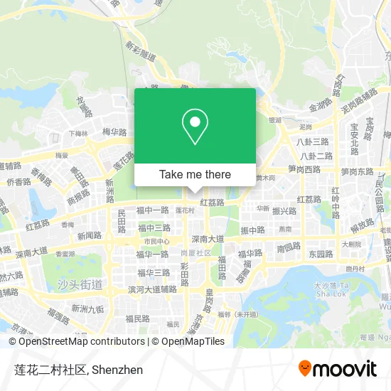 莲花二村社区 map