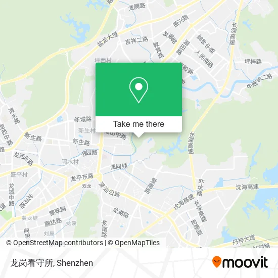 龙岗看守所 map