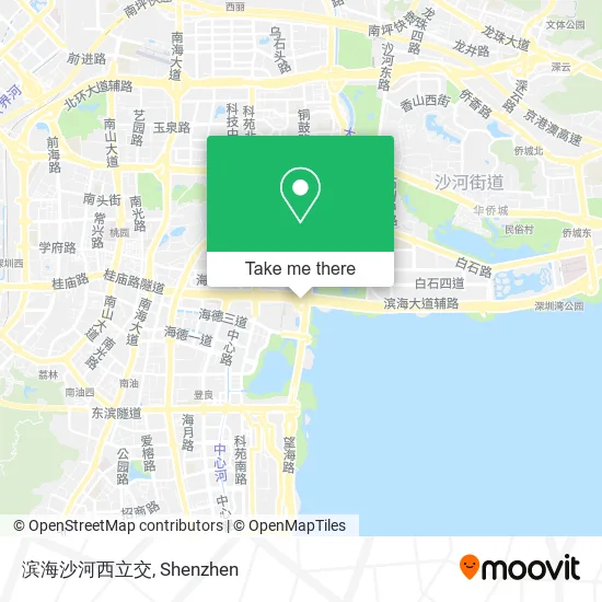 滨海沙河西立交 map