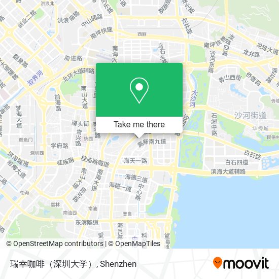瑞幸咖啡（深圳大学） map