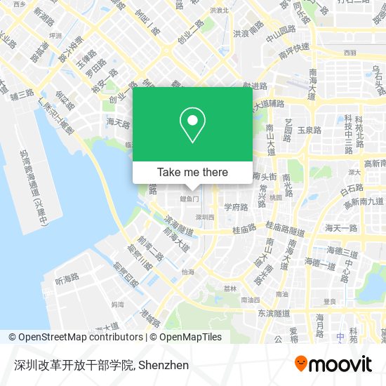 深圳改革开放干部学院 map