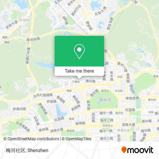 梅河社区 map