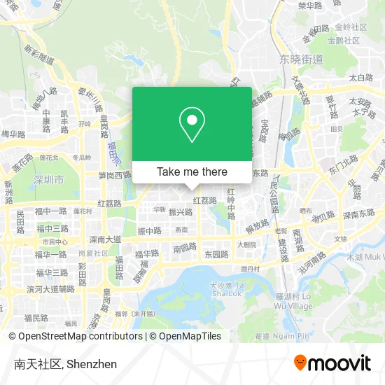 南天社区 map