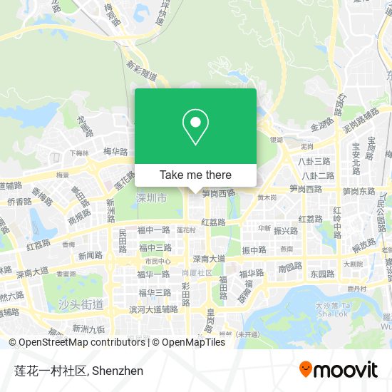 莲花一村社区 map