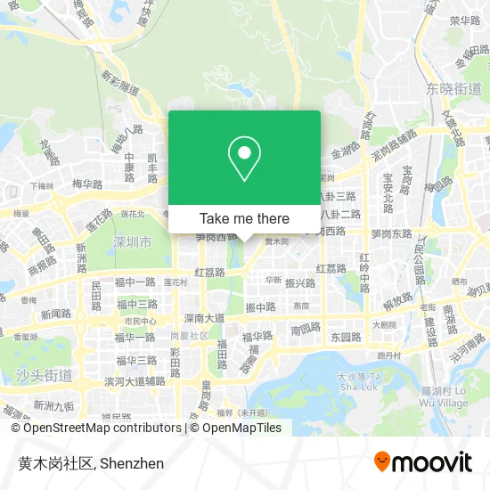 黄木岗社区 map