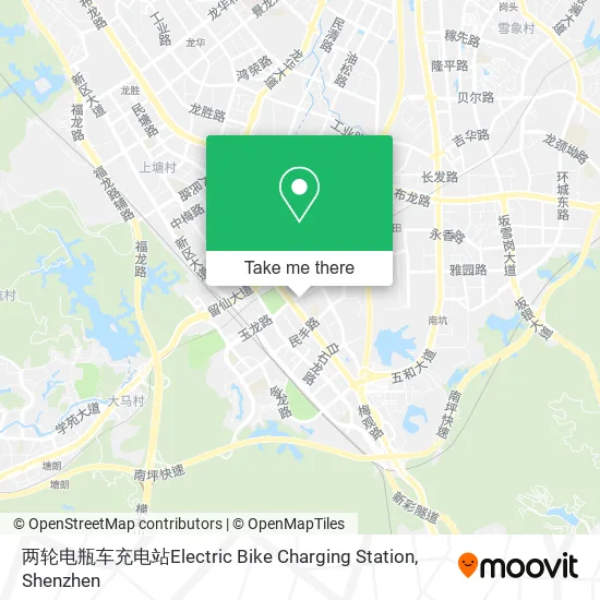 两轮电瓶车充电站Electric Bike Charging Station map