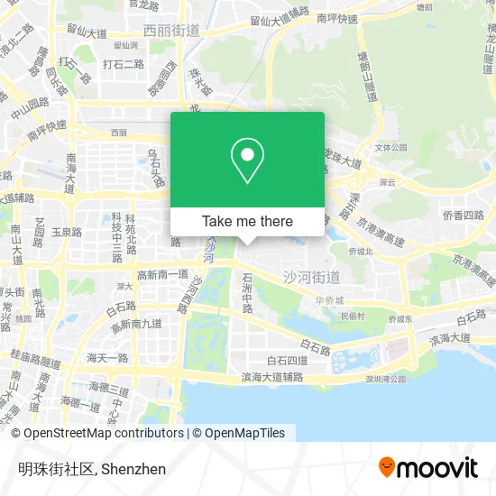 明珠街社区 map
