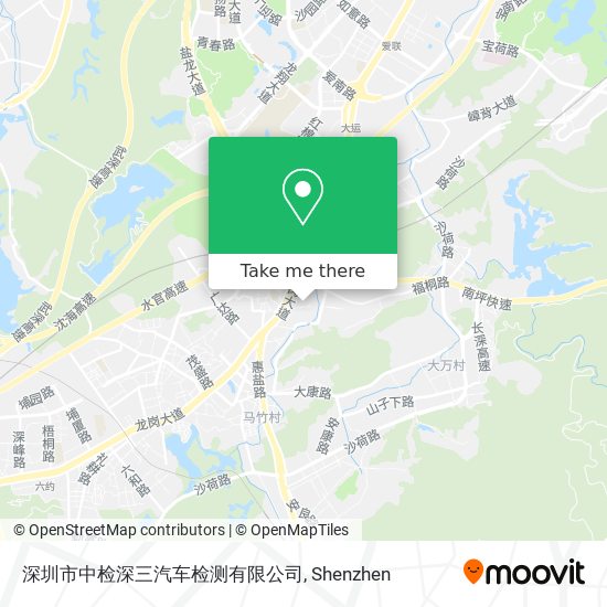 深圳市中检深三汽车检测有限公司 map