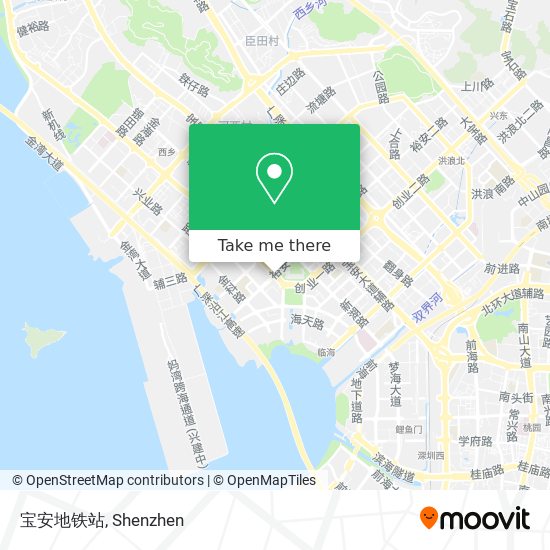 宝安地铁站 map