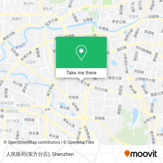人民医药(东方分店) map
