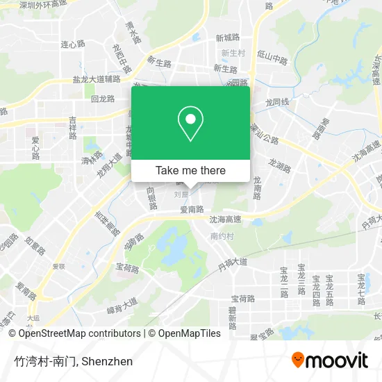 竹湾村-南门 map