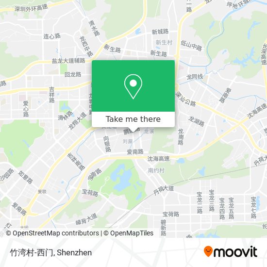 竹湾村-西门 map