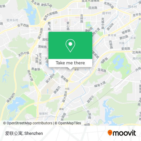 爱联公寓 map