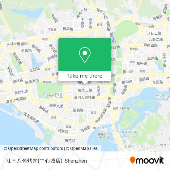 江南八色烤肉(中心城店) map