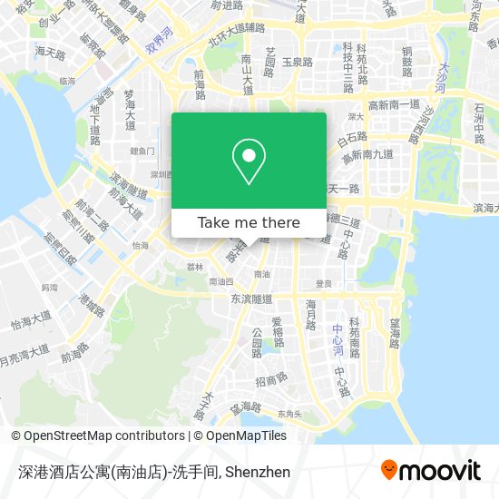 深港酒店公寓(南油店)-洗手间 map