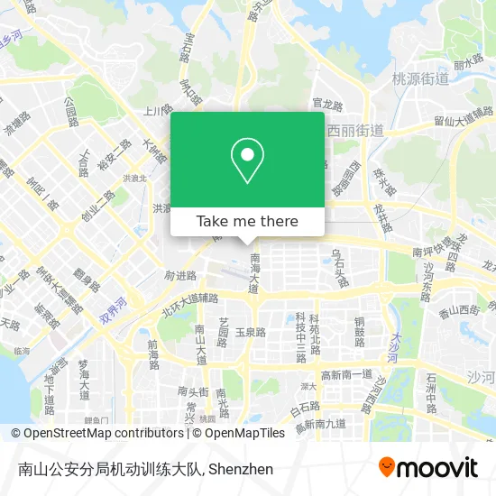 南山公安分局机动训练大队 map