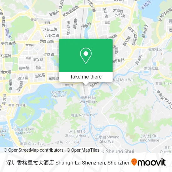 深圳香格里拉大酒店 Shangri-La Shenzhen map