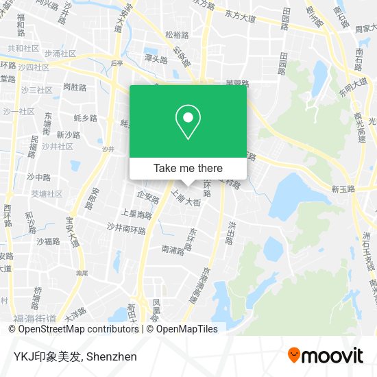 YKJ印象美发 map