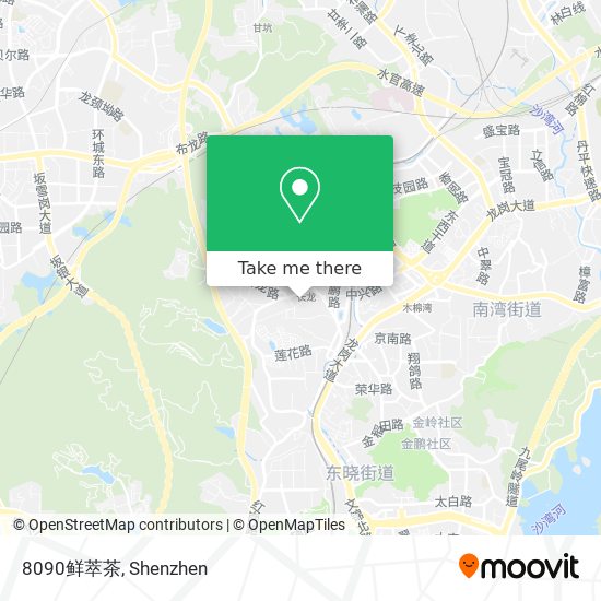 8090鲜萃茶 map