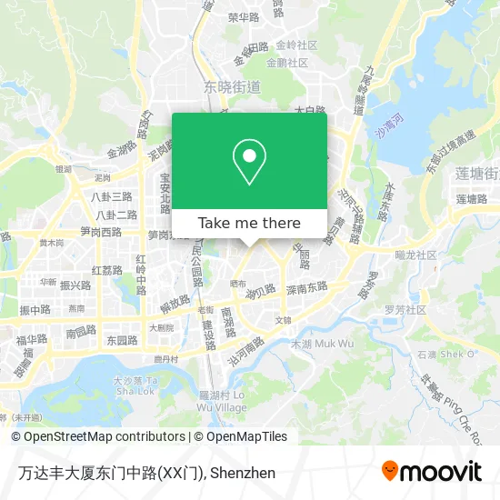 万达丰大厦东门中路(XX门) map