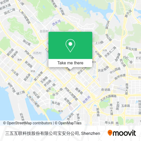 三五互联科技股份有限公司宝安分公司 map