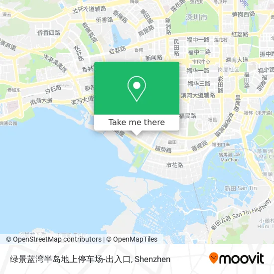 绿景蓝湾半岛地上停车场-出入口 map