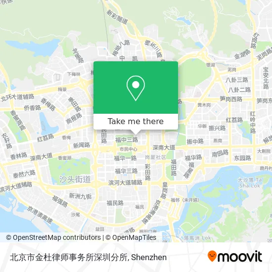 北京市金杜律师事务所深圳分所 map