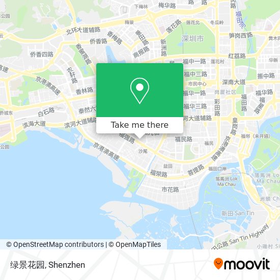 绿景花园 map