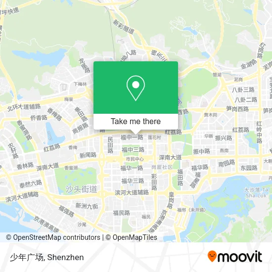 少年广场 map