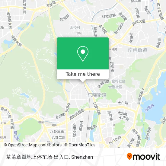 草莆章輋地上停车场-出入口 map