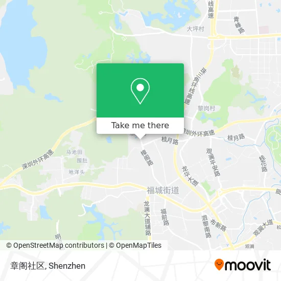 章阁社区 map