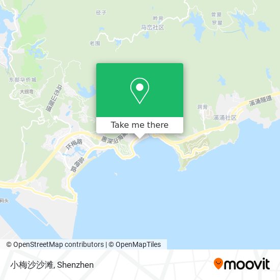 小梅沙沙滩 map
