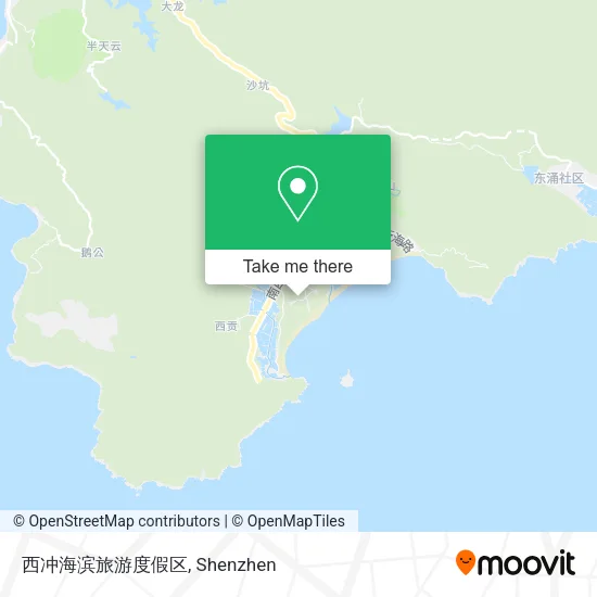 西冲海滨旅游度假区 map