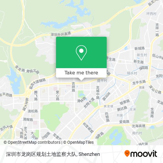 深圳市龙岗区规划土地监察大队 map