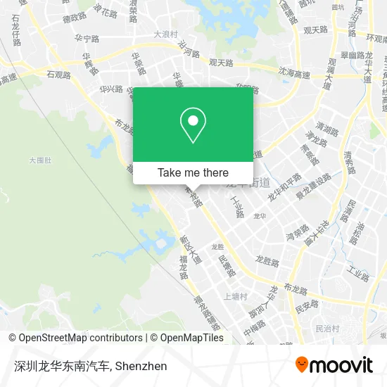 深圳龙华东南汽车 map