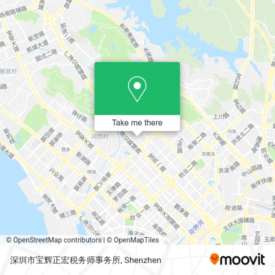 深圳市宝辉正宏税务师事务所 map