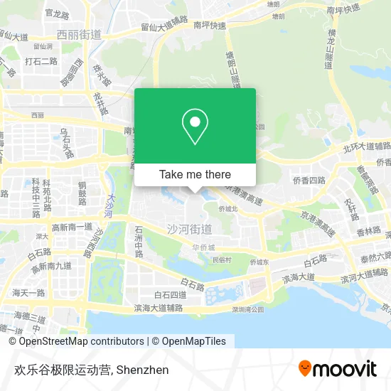 欢乐谷极限运动营 map