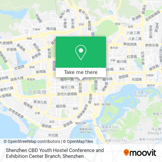 Shenzhen CBD Youth Hostel Conference and Exhibition Center Branch map
