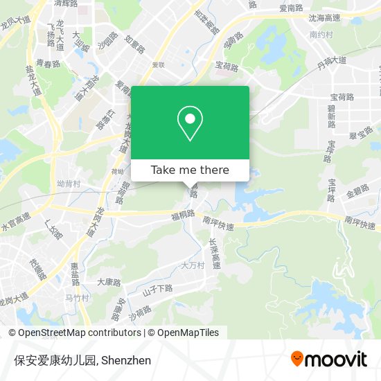 保安爱康幼儿园 map
