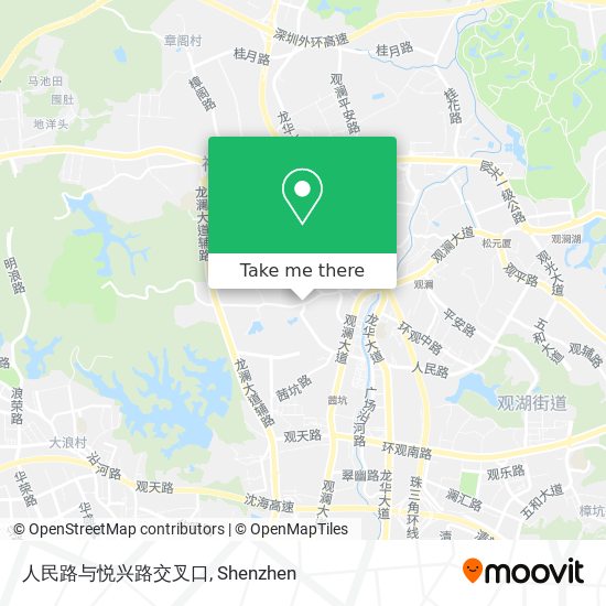 人民路与悦兴路交叉口 map
