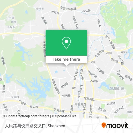 人民路与悦兴路交叉口 map