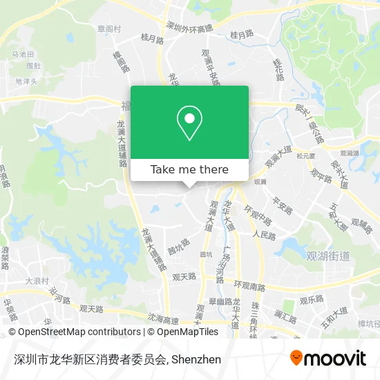 深圳市龙华新区消费者委员会 map